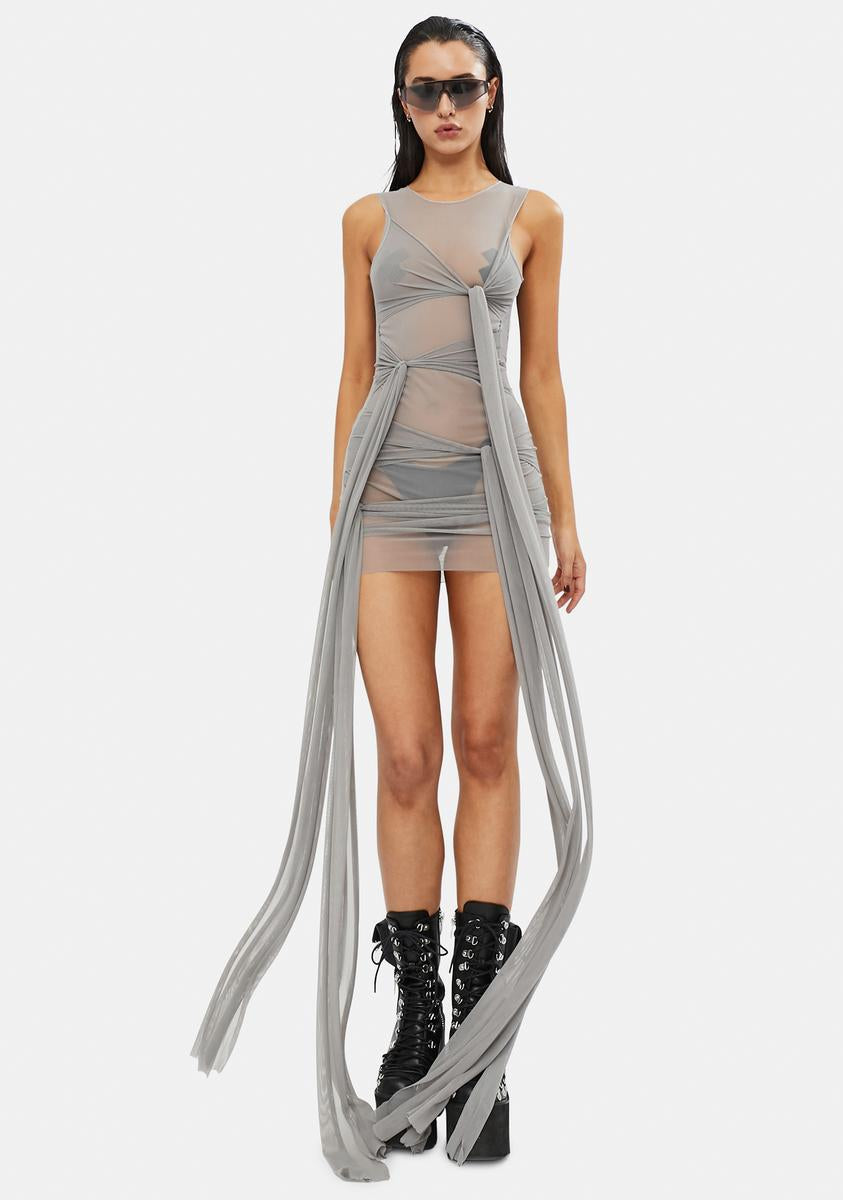 dollskill mesh dress Good Vibing Strappy Mesh Dress