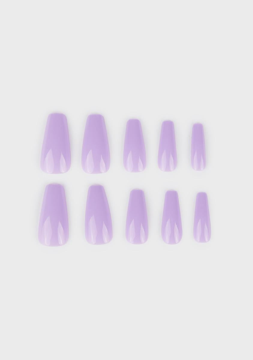 I Scream Nails Acrylic Press On Nail Kit - Purple – Dolls Kill