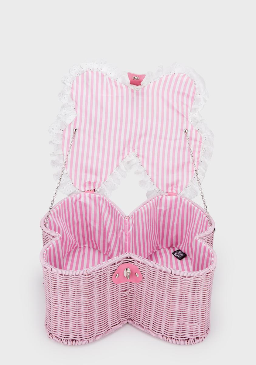 Dolls Home Butterfly Picnic Basket Pink Dolls Kill