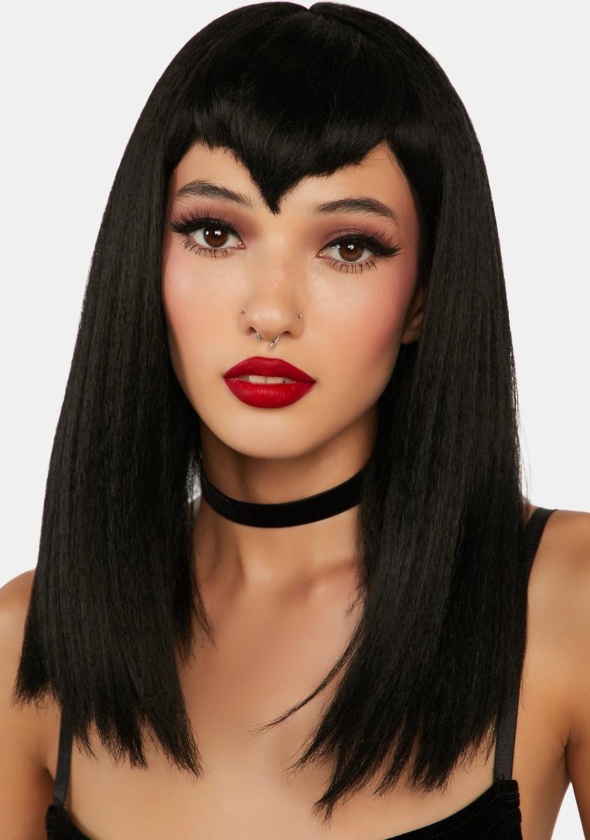 Trickz N' Treatz V Cut Bang Vampire Wig - Black – Dolls Kill