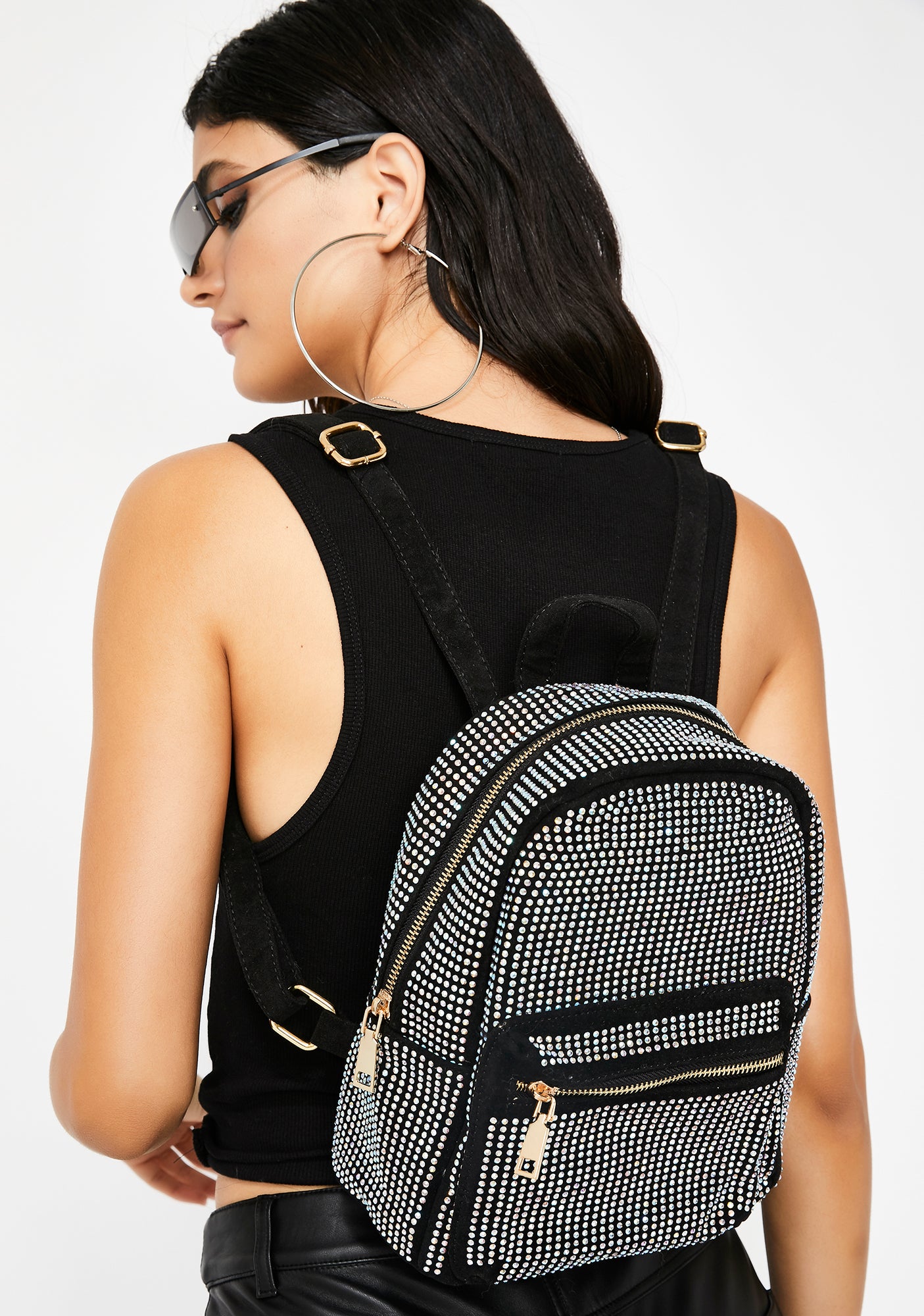 Black Crystal Mini Backpack – Dolls Kill