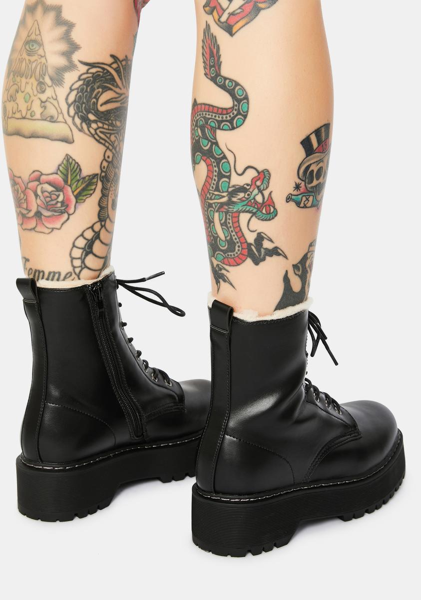 Steve madden clearance velvet combat boots