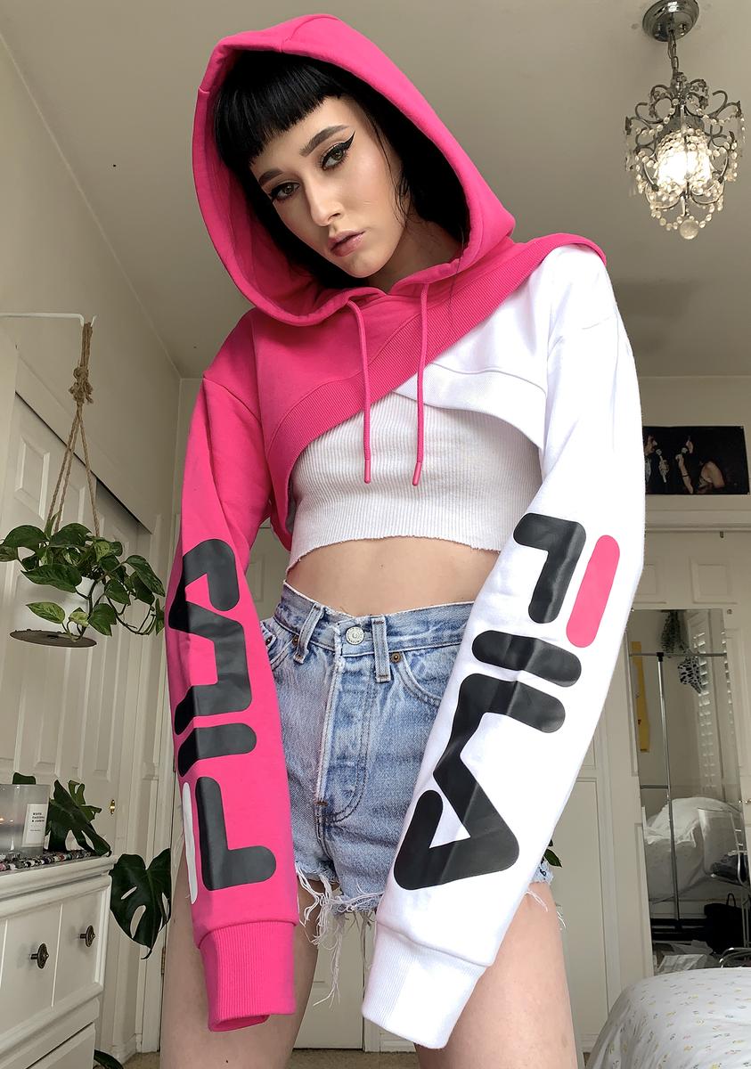 Fila Edie Crop Hoodie – Dolls Kill - Main Image