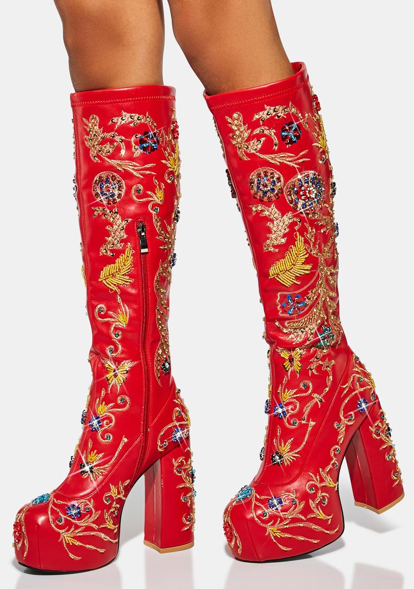 All About The Details Knee High Boots AZALEA WANG,All Products : American Fashion Style Bags On Sale