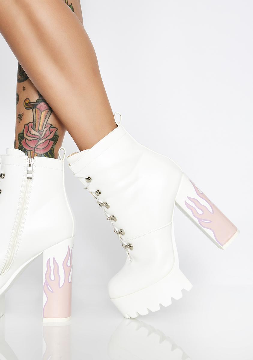Lamoda Icy Hustler Platform Boots – Dolls Kill