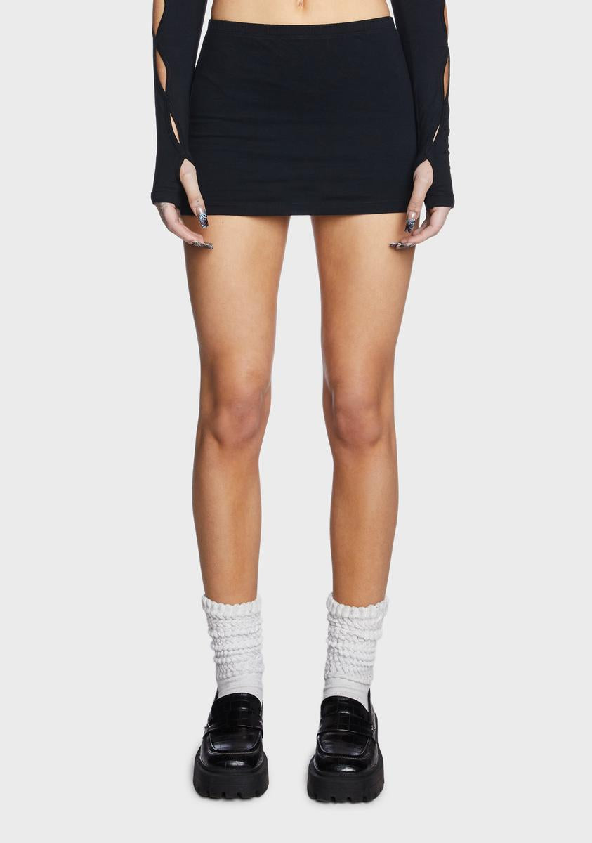 Motel Low Rise Micro Mini Skirt - Black – Dolls Kill