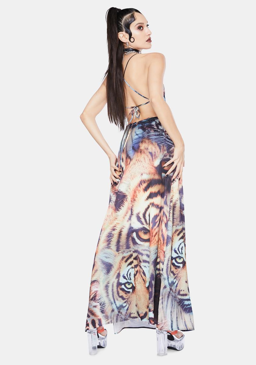 tiger satin dress ZARA NEW ANIMAL PRINT SATIN SLIP DRESS MINI TIGER PRINT S, M, L