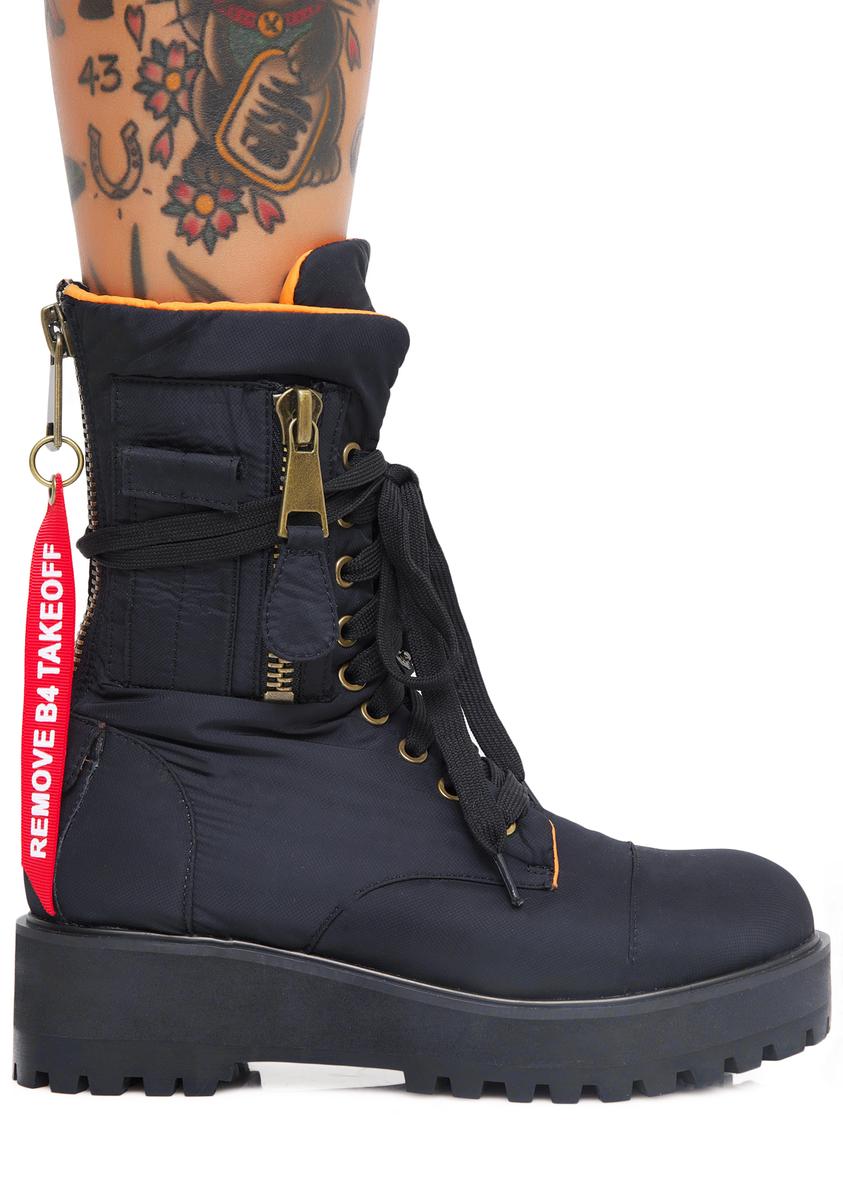 Dolls kill flight boots discount