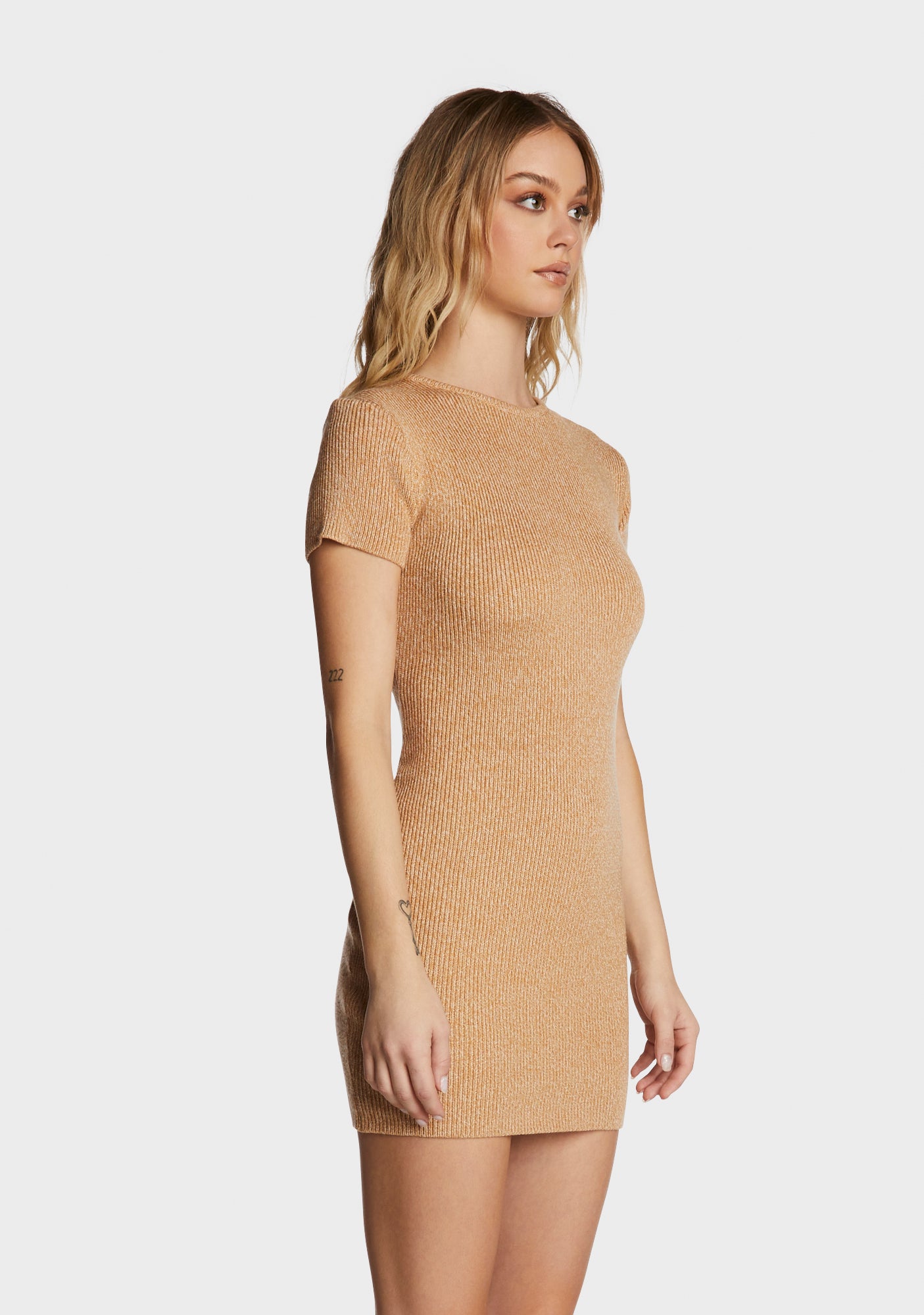 Lioness Ribbed Knit Mini Dress