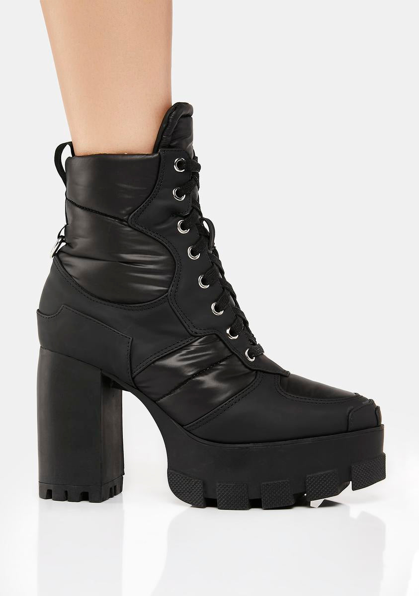 Marsala Lace-Up Heeled Boots AZALEA WANG,New Products : American Fashion Style Bags On Sale