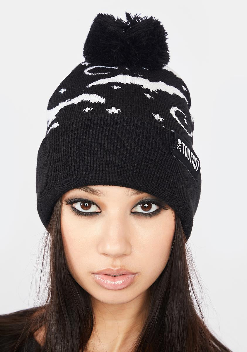 Bat And Moon Knit Beanie Too Fast,All Products : American Fashion Style Bags On Sale Bat And Moon Knit Beanie Too Fast,All Products : American Fashion Style Bags On Sale
