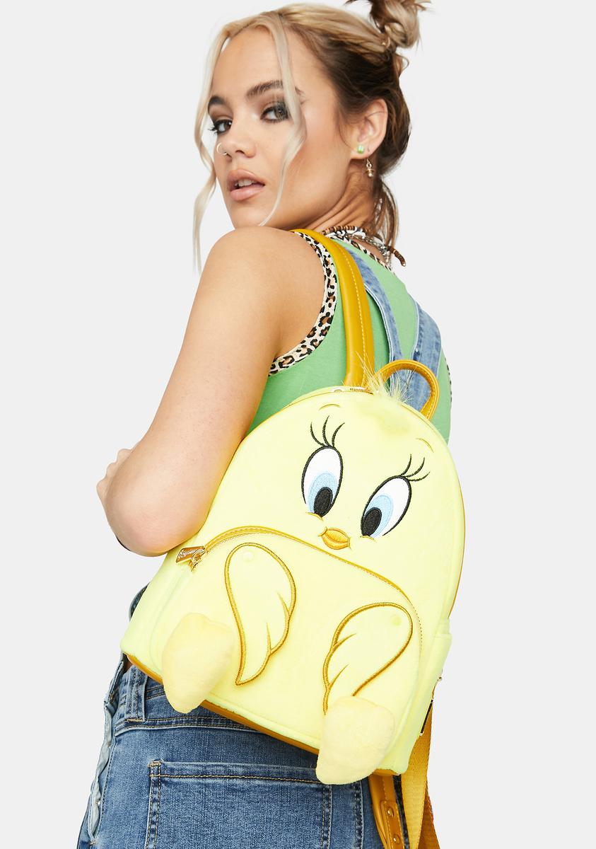 Loungefly Tweety Bird Plush Mini Backpack Loungefly Tweety Bird Plush Mini Backpack