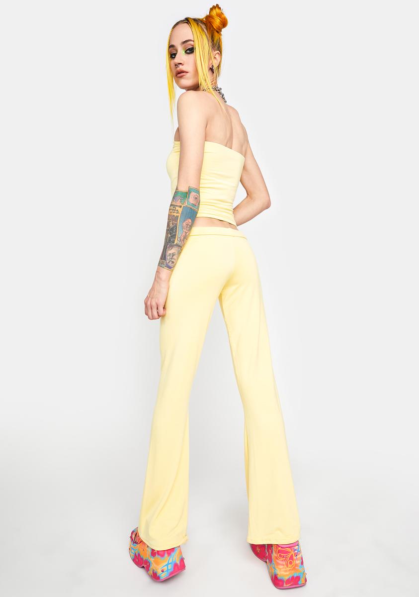 O Mighty Yellow Aloha Pants – Dolls Kill
