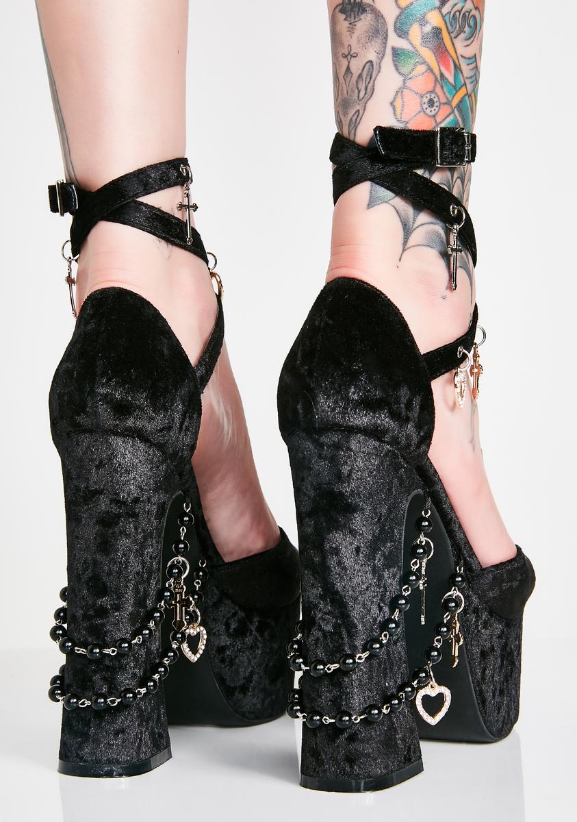 New Laura Scott Heels Shoes Black Sabre Size 6 M - FAST SHIPPING | eBay