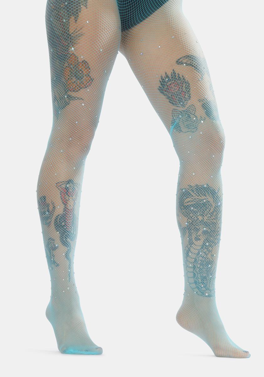 Pearl Fishnet Pantyhose - Carina main image 0