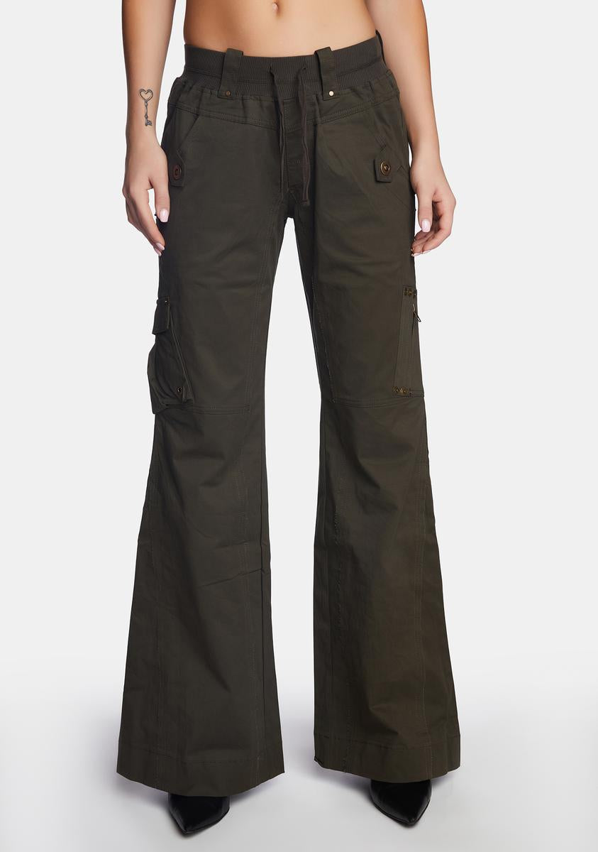 Olive Prilla Cargo Pants THE KRIPT,New Products : American Fashion Style Bags On Sale
