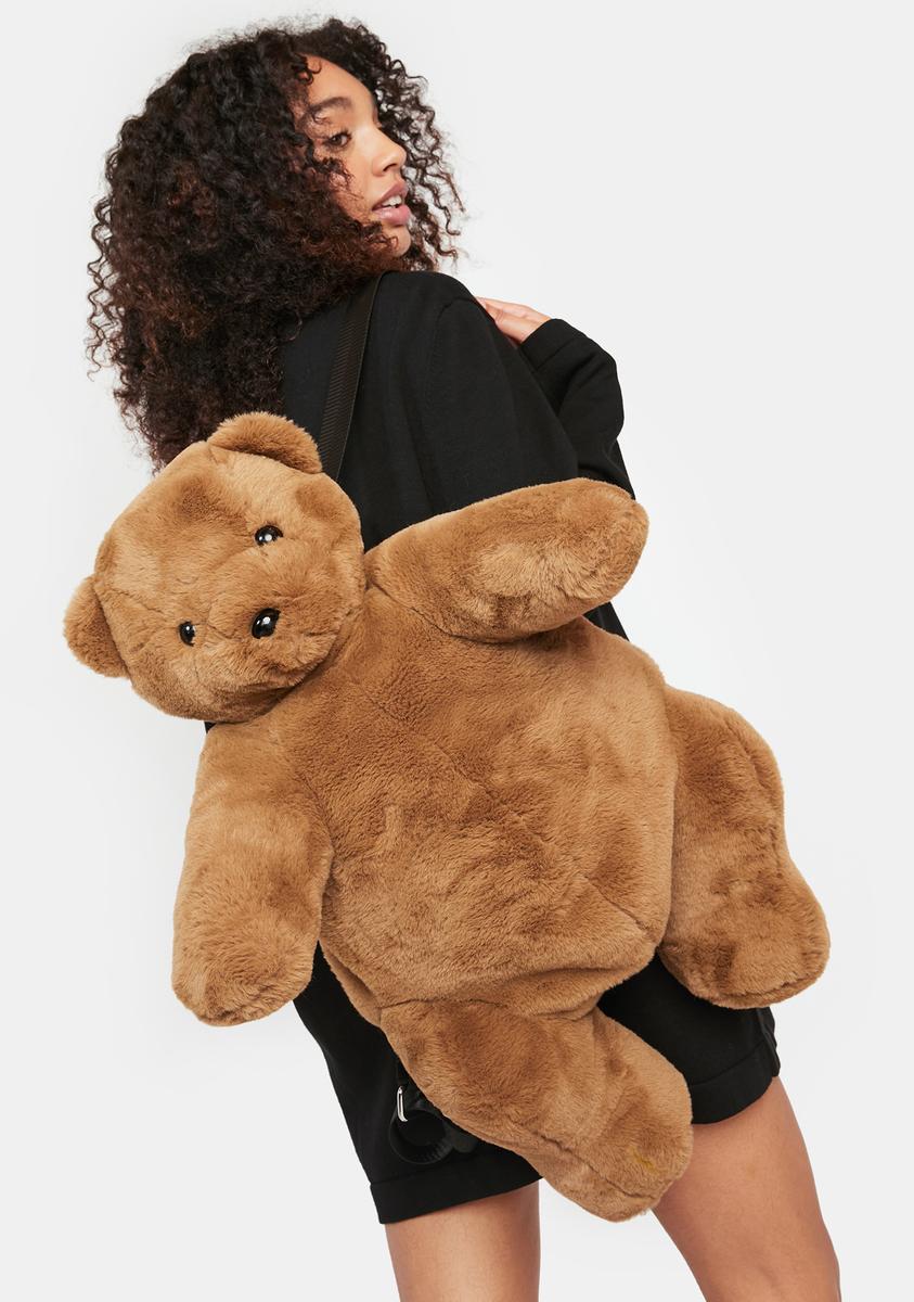 Delias Giant Plush Bear Backpack - Brown