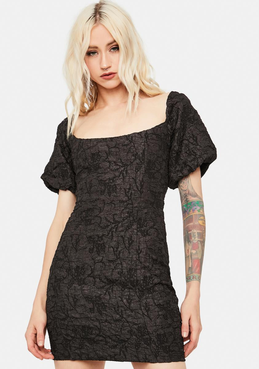 Textured Black Puff Sleeve Mini Dress Glamorous,Specials : American Fashion Style Bags On Sale Textured Black Puff Sleeve Mini Dress Glamorous,Specials : American Fashion Style Bags On Sale