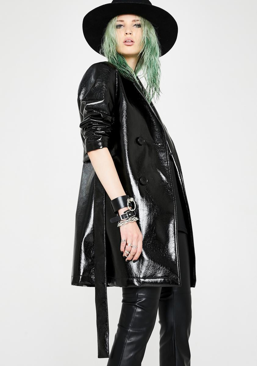 Current Mood PVC Trench Coat – Dolls Kill