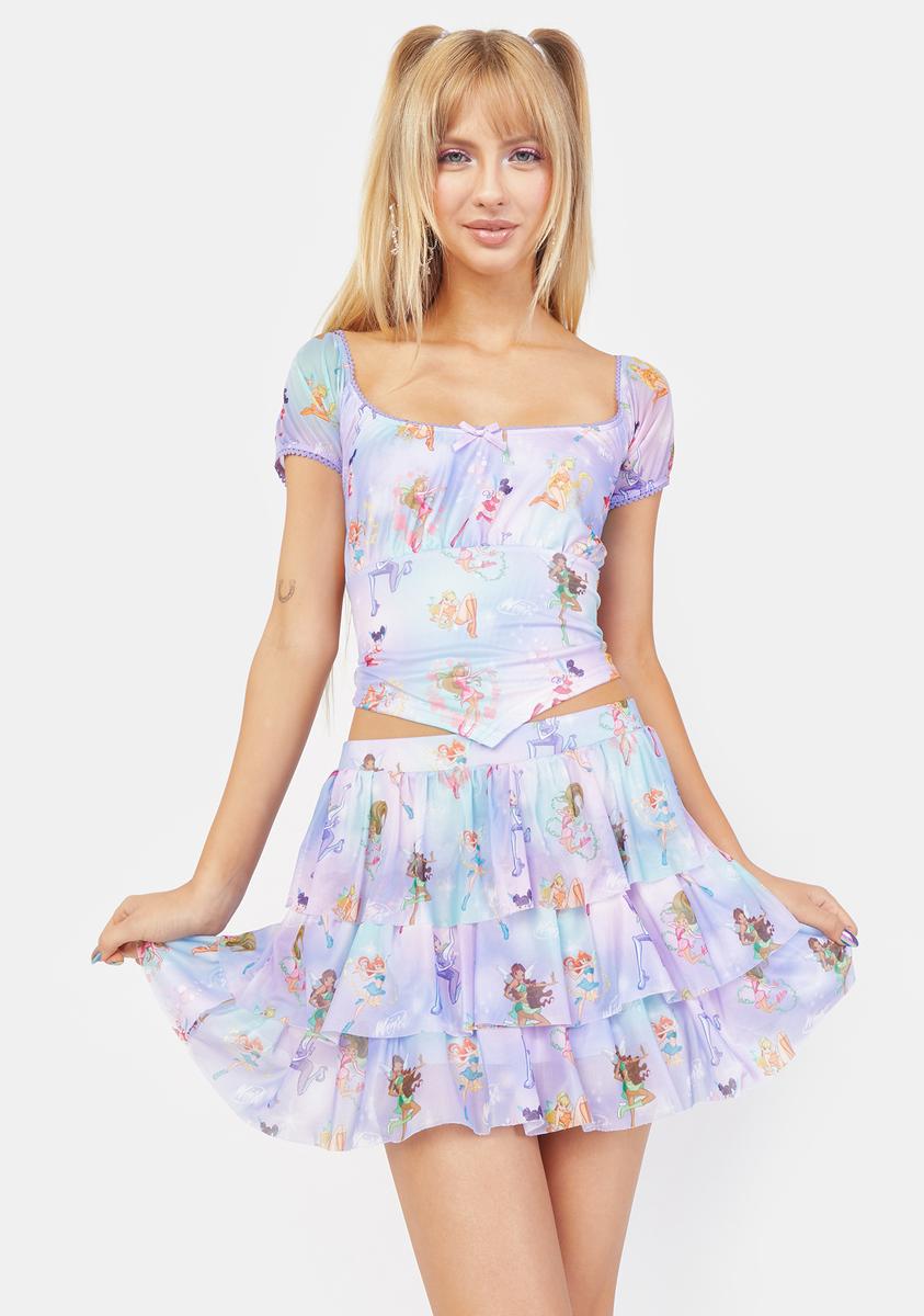 winx mesh dress Feels Like Magic Mesh Mini Skirt