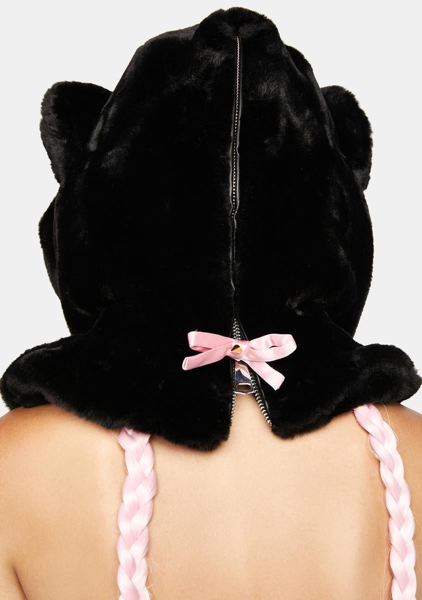 No Dress Faux Fur Bear Hat Dark Brown Bear Hat Faux Fur Animal Hat Grizzly - Etsy main image 4