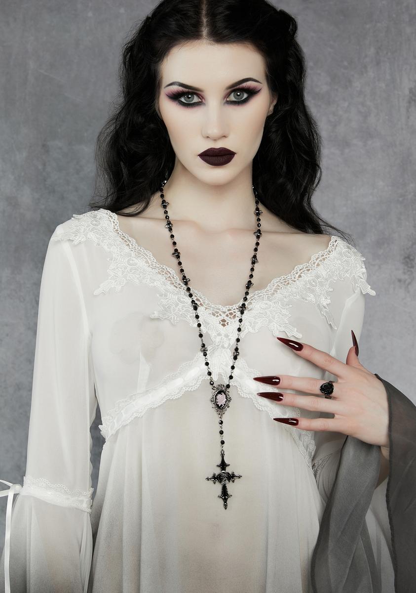 Fool´s Paradise Rosary Necklace Widow,New Products : American Fashion Style Bags On Sale