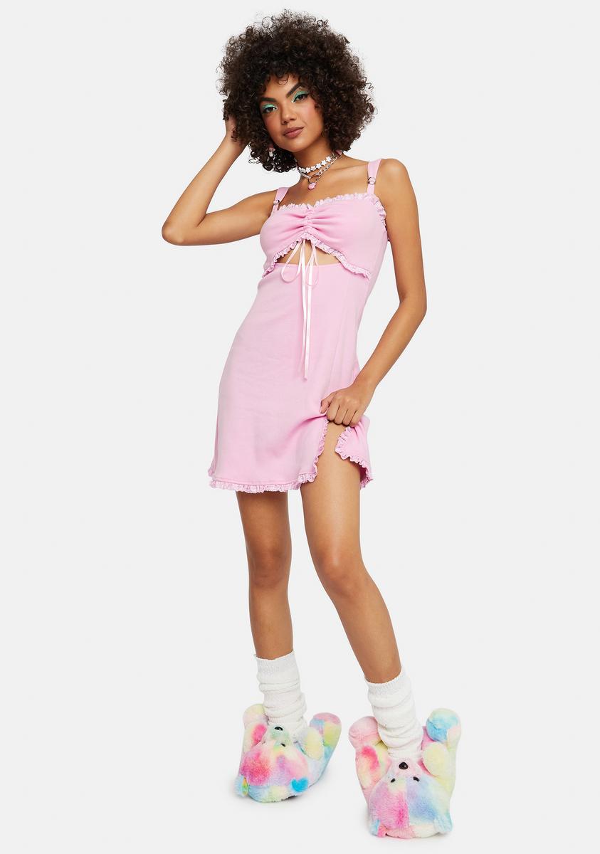 dollskill princess dress DOLLS KILL TRICKZ N TREATZ PRONOUNCED PRINCESS PINK COSTUME *DRESS ONLY*  XXS