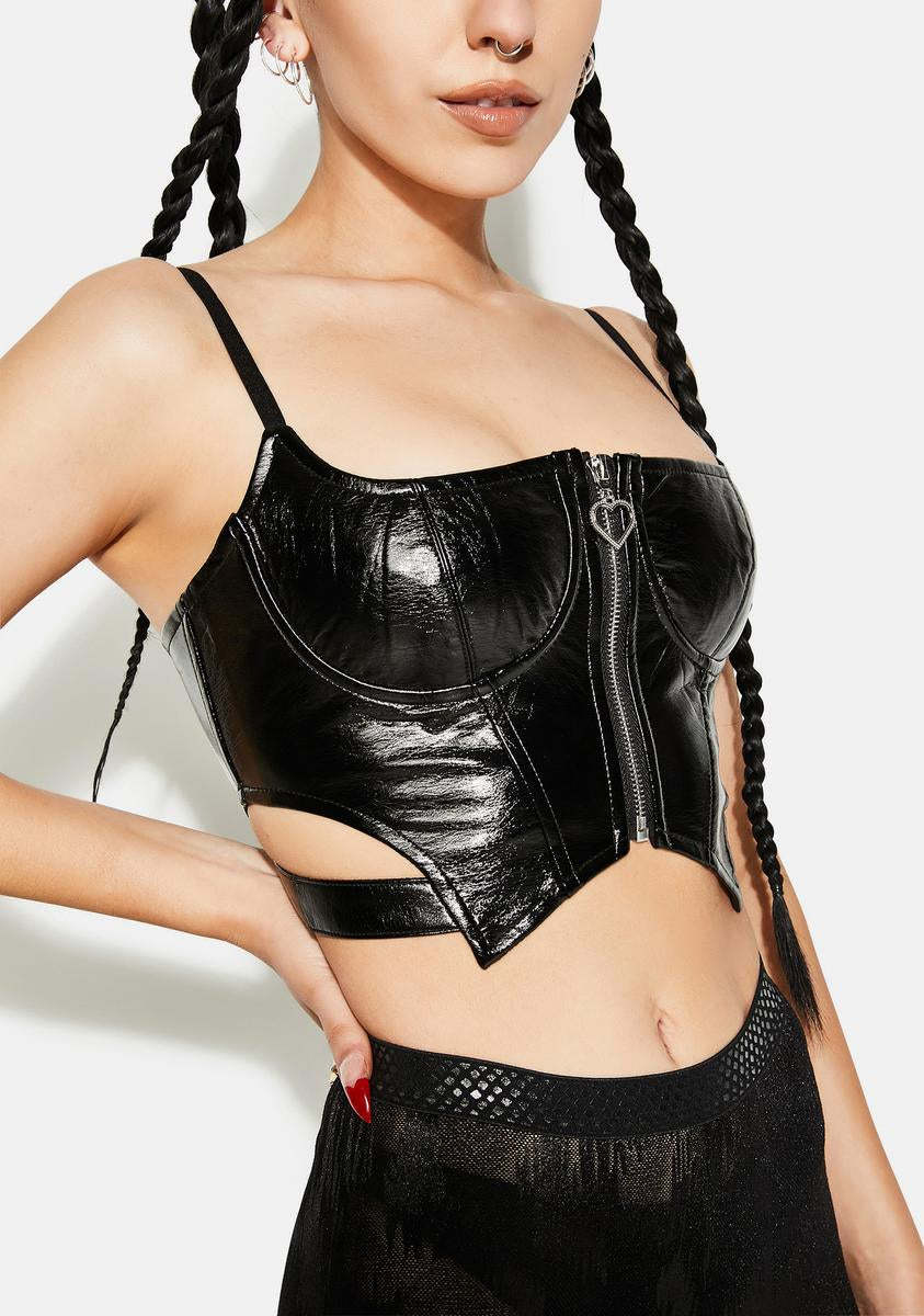 Millenium E-Worm Half Cup Top Punk Rave,Specials : American Fashion Style Bags On Sale