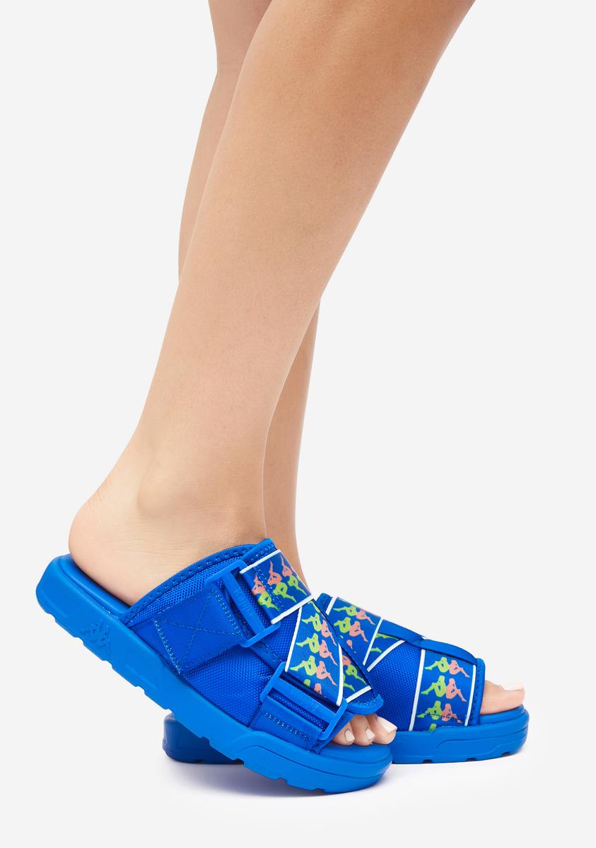 Kappa Blue 222 Banda Mitel Slides – Dolls Kill - Main Image