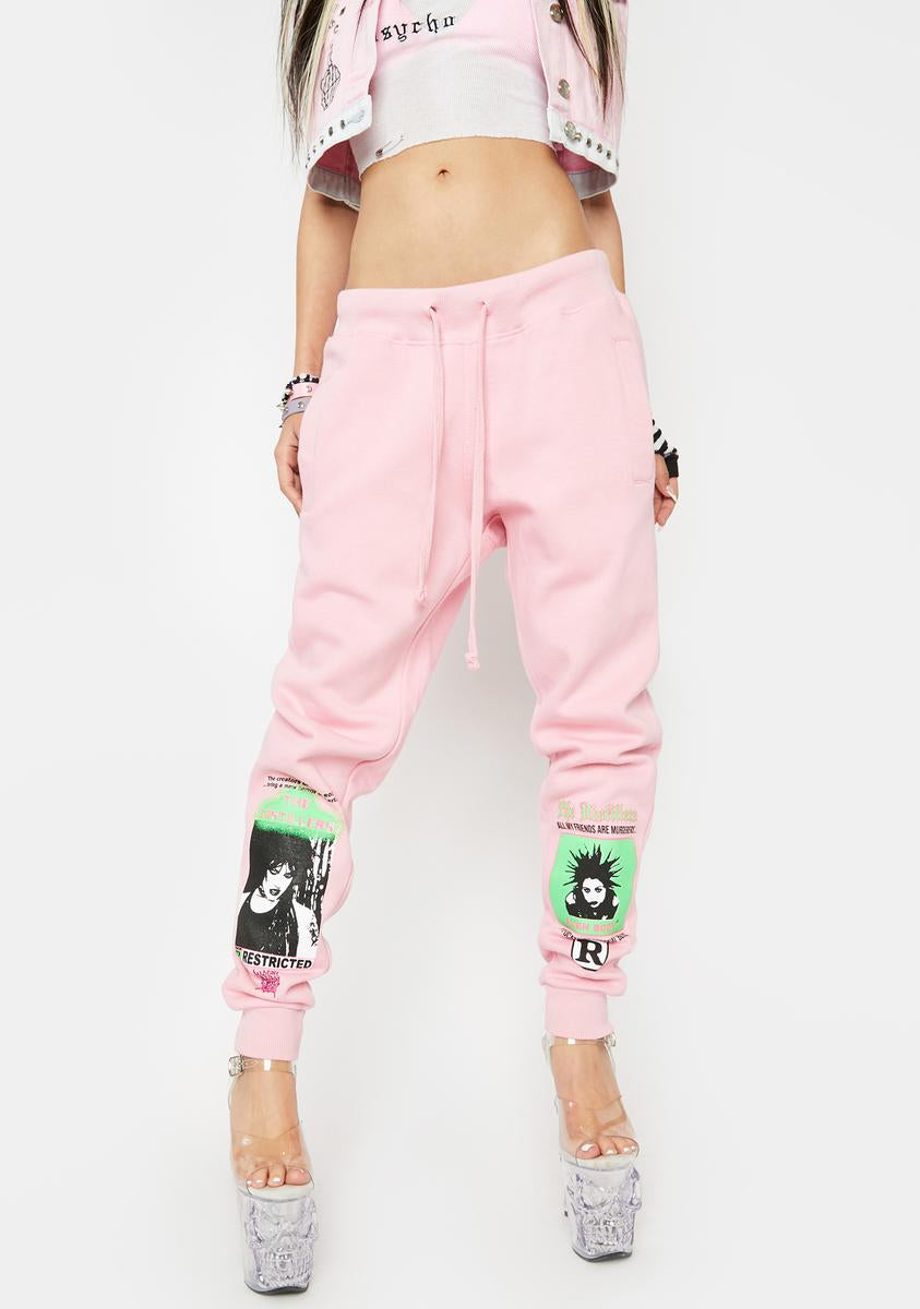 Pink All My Friends Are Murderers Joggers ALIEN BODY,Specials : American Fashion Style Bags On Sale Pink All My Friends Are Murderers Joggers ALIEN BODY,Specials : American Fashion Style Bags On Sale
