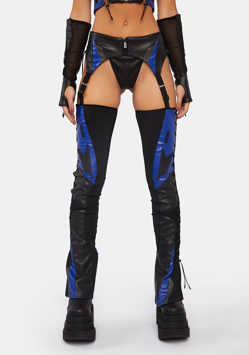 Blue Moto Suspender Chaps Namilia,All Products : American Fashion Style Bags On Sale