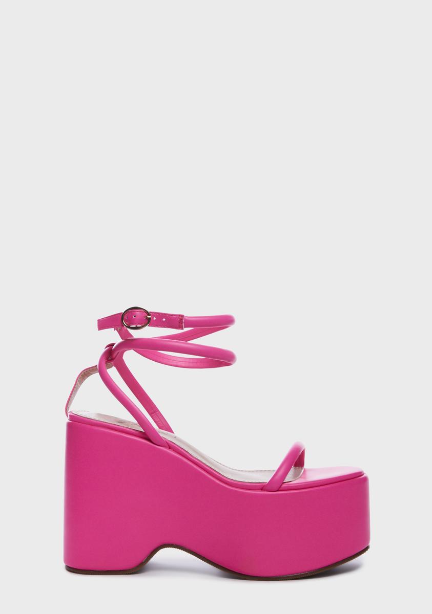 Pink Iversen Platform Sandals Lemon Drop by Privileged,New Products : American Fashion Style Bags On Sale Pink Iversen Platform Sandals Lemon Drop by Privileged,New Products : American Fashion Style Bags On Sale