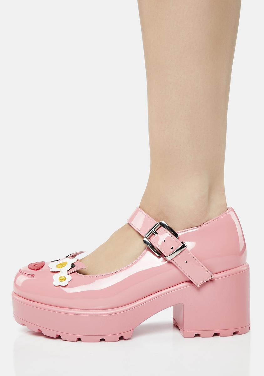 Koi Footwear Pig Mary Janes Pink Dolls Kill