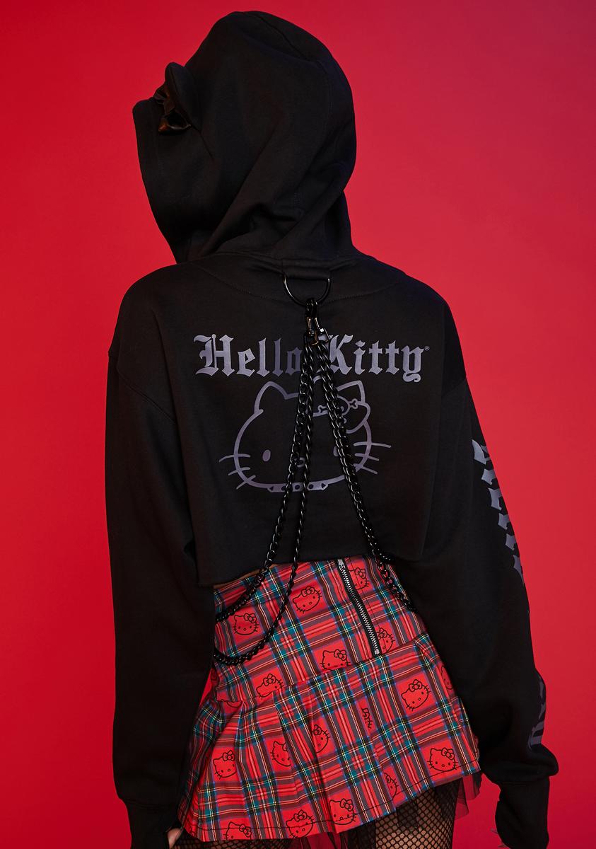 Dolls Kill x Hello Kitty Tarten Plaid Scotland Print Mini Dress
