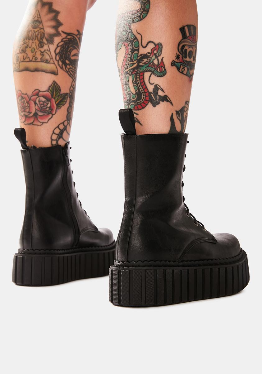 Stormz Chunky Creeper Ankle Boots