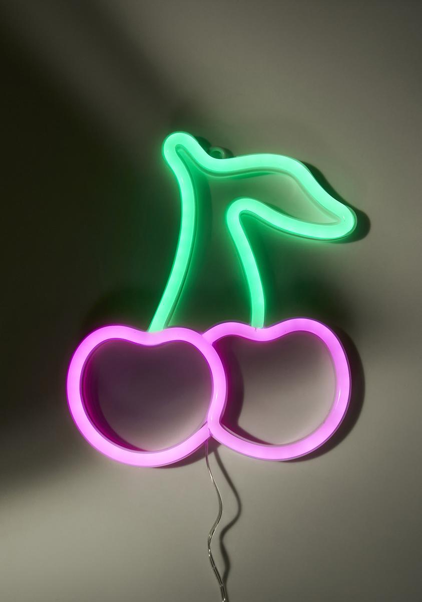 LED Neon Cherry Sign - Pink – Dolls Kill