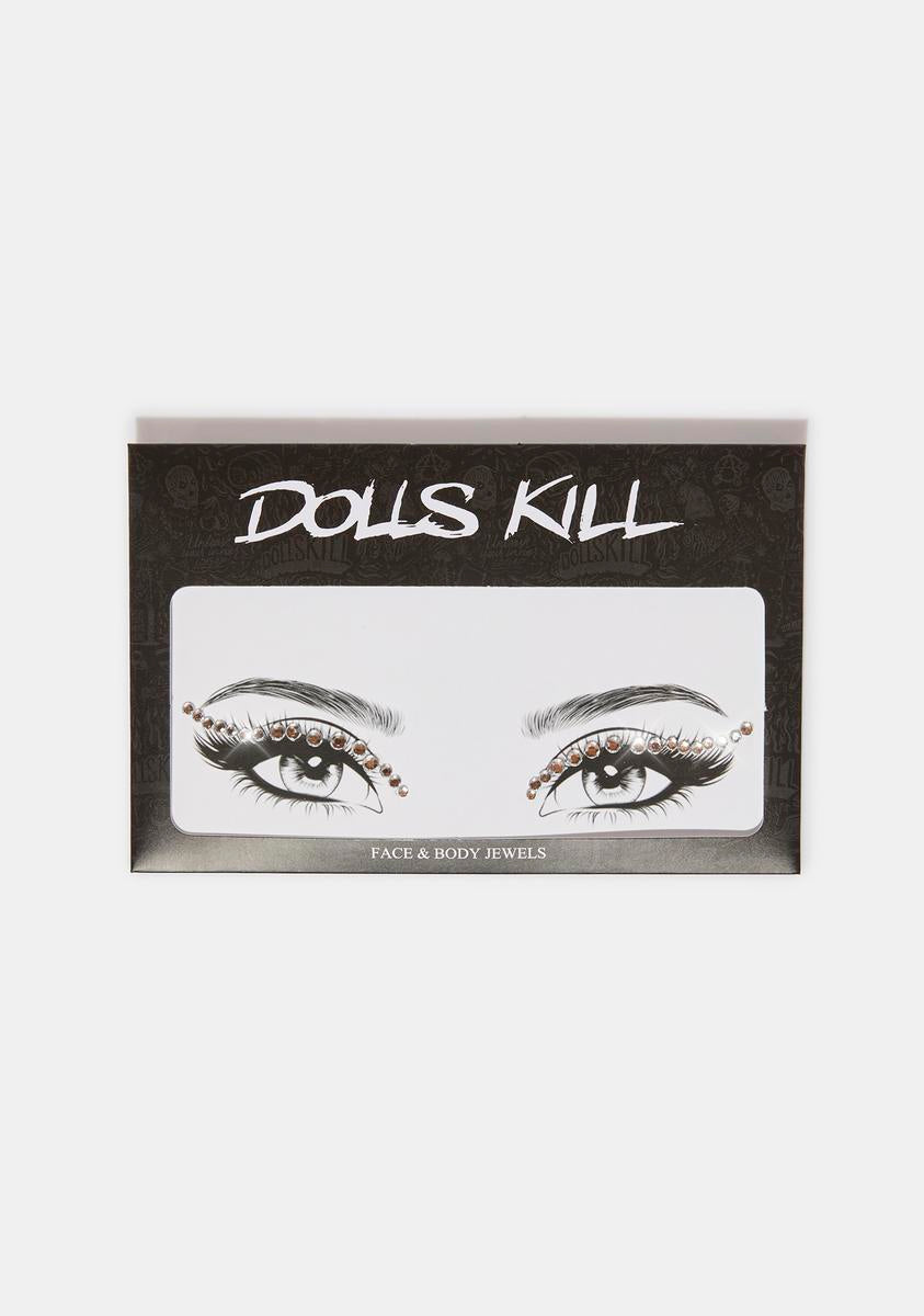 Glitter Eye Gems - White – Dolls Kill