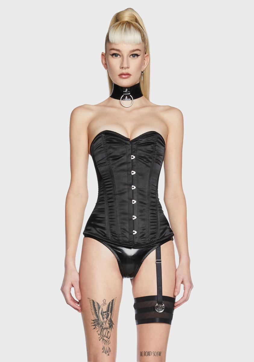 Lavish Black Satin Overbust Corset Daisy Corsets,New Products : American Fashion Style Bags On Sale Lavish Black Satin Overbust Corset Daisy Corsets,New Products : American Fashion Style Bags On Sale