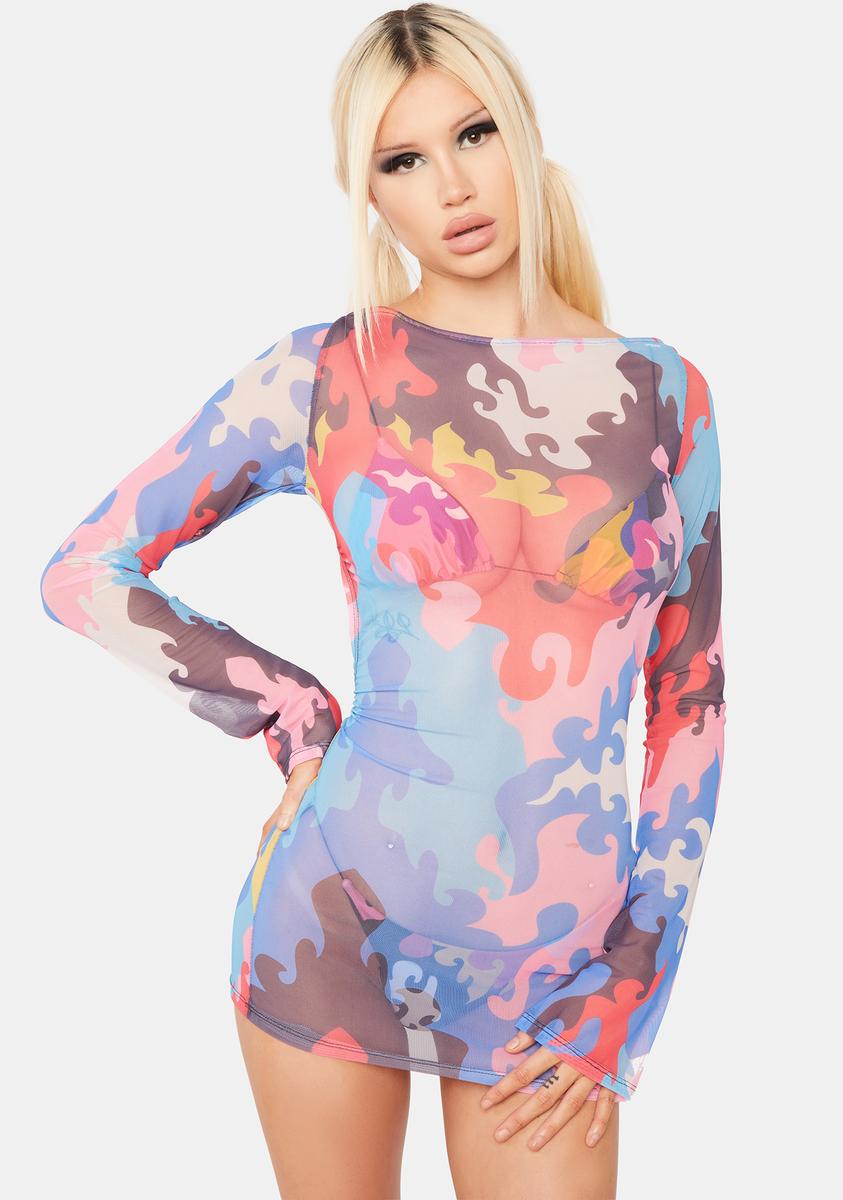 Bright Western Print Backless Dress Jaded London,All Products : American Fashion Style Bags On Sale