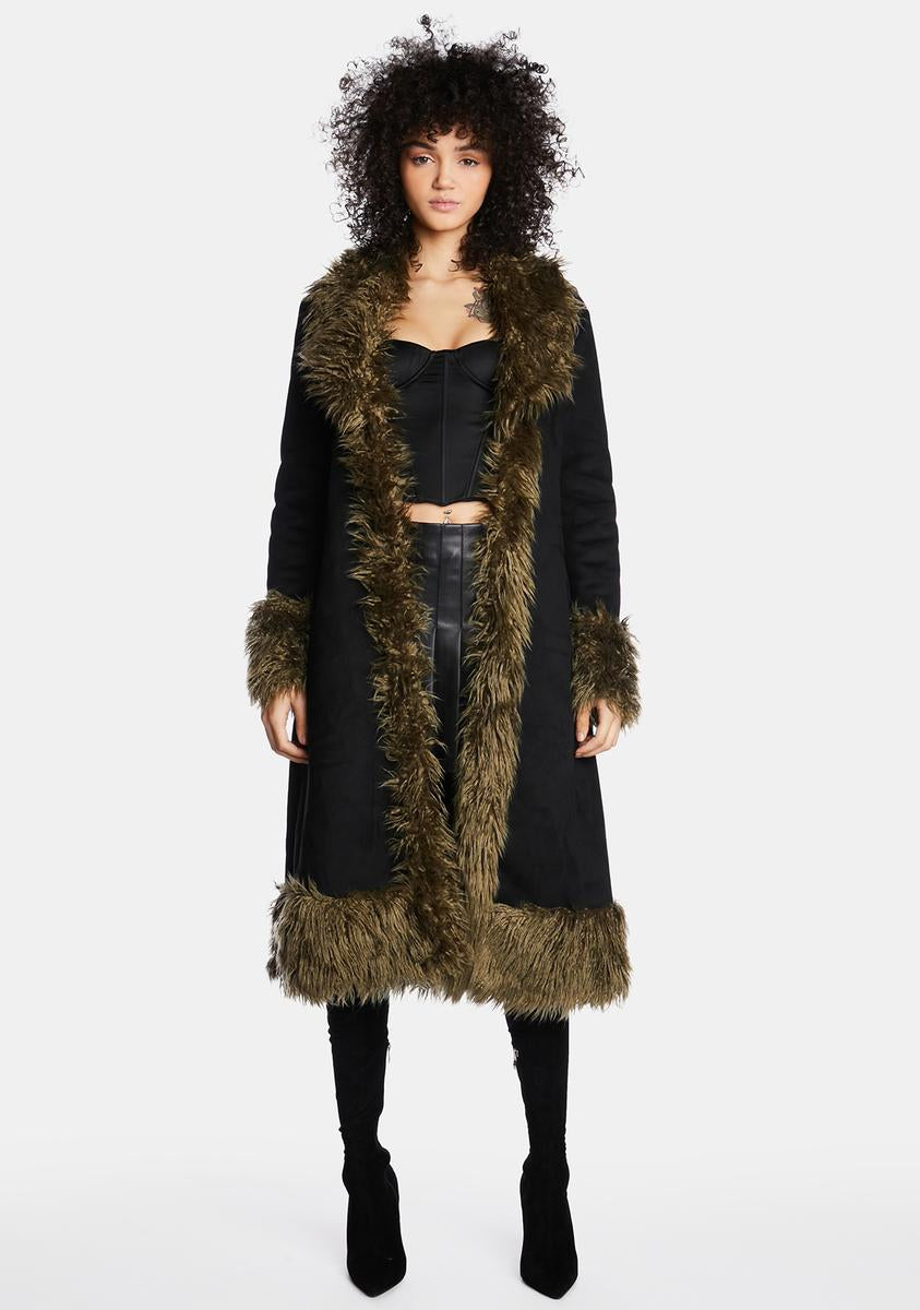 Do Your Thing Faux Fur Coat Poster Grl,New Products : American Fashion Style Bags On Sale