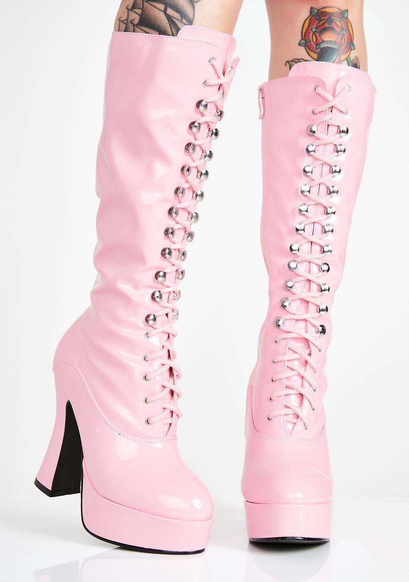 Candy Beverly Heels Baddie Platform Boots Ellie Shoes,All Products : American Fashion Style Bags On Sale