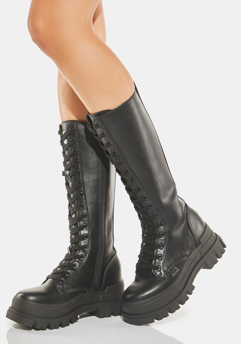 ArvindShops - knee high boots bullboxer 492k80470 black - No One