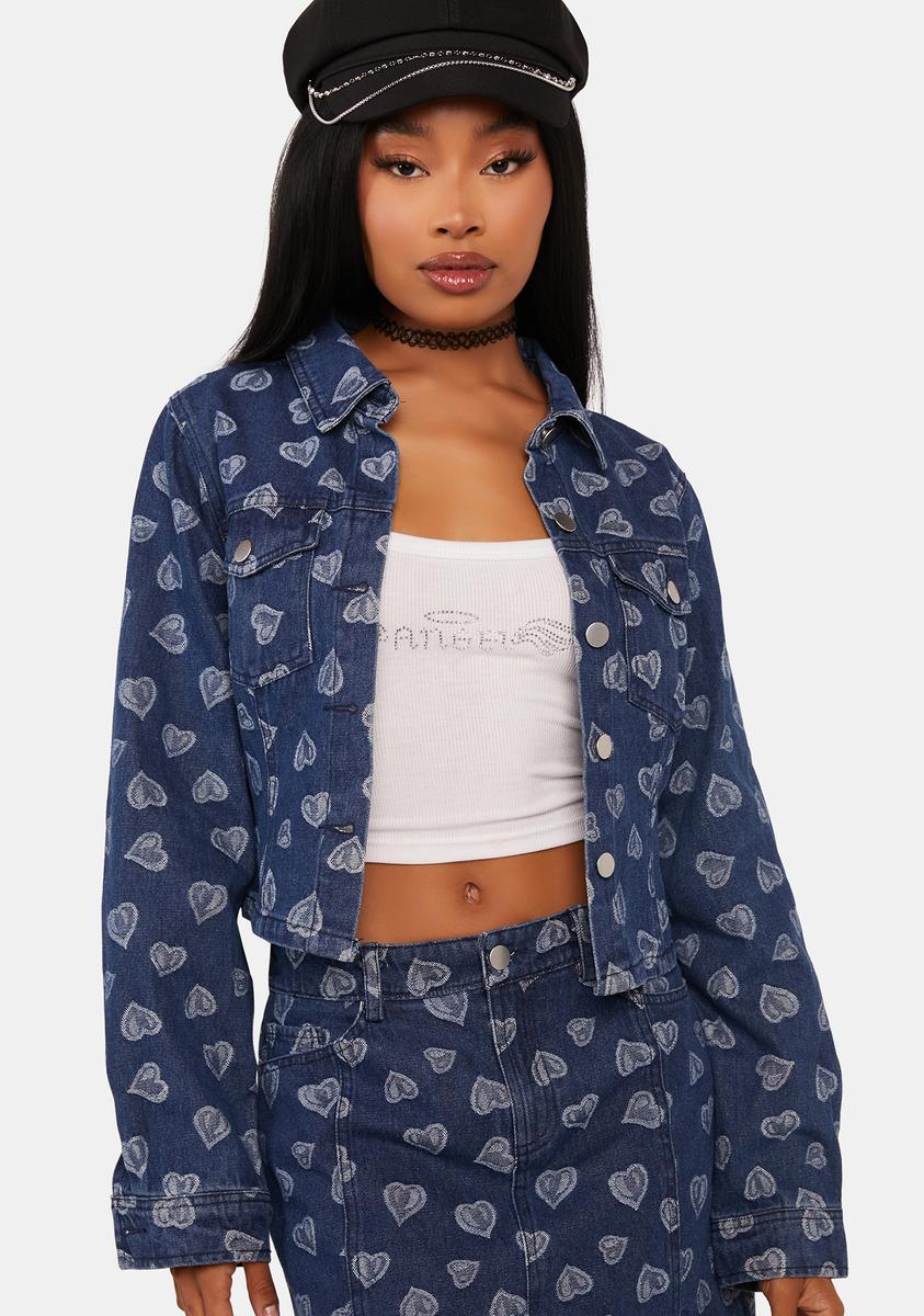 From The Heart Denim Jacket,Specials : American Fashion Style Bags On Sale