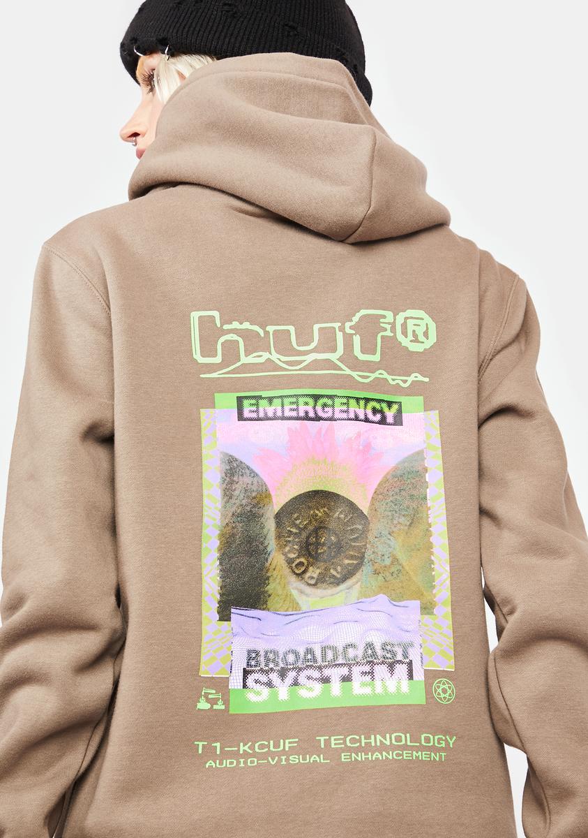 Emergency System Pullover Hoodie HUF,New Products : American Fashion Style Bags On Sale