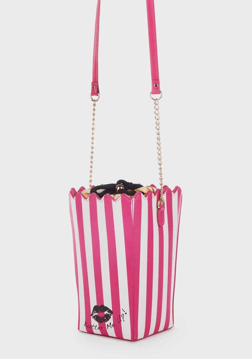 Betsey Johnson Popcorn Crossbody Bag Red/White – Dolls Kill