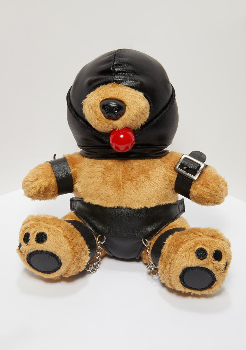 Ball gag teddy bear