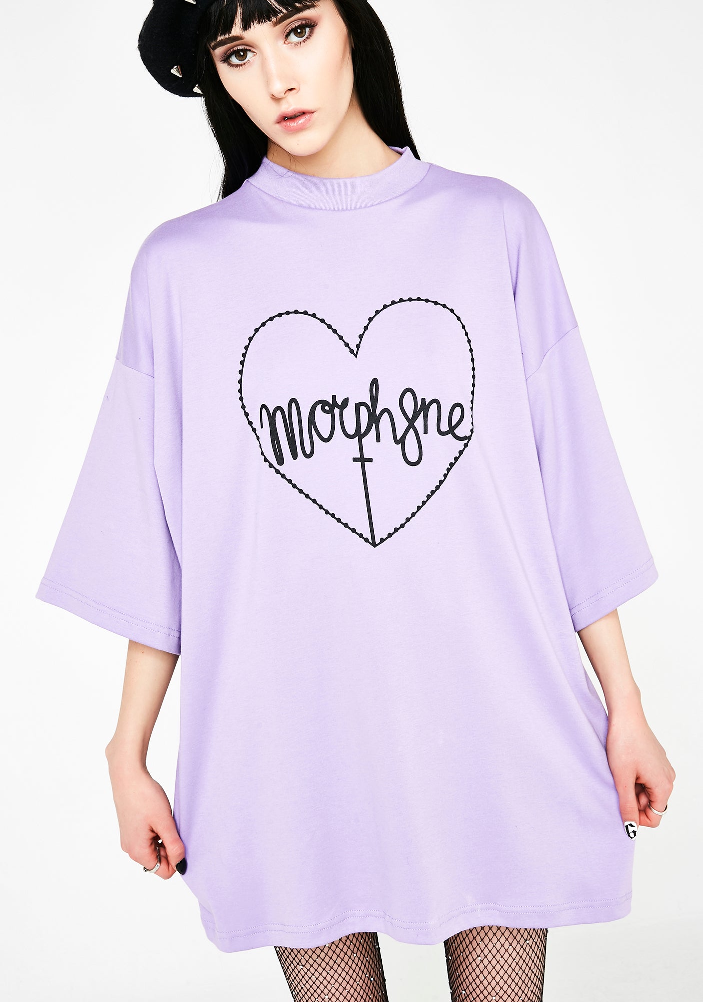 Women Purple Keep Killing It T-Shirt Dress
