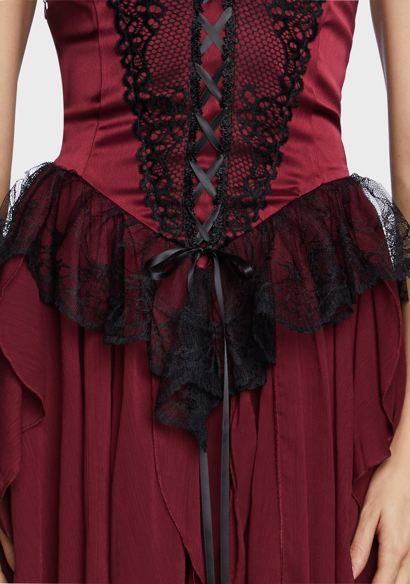 open lace back dress Delia's Satin And Lace Mini Dress