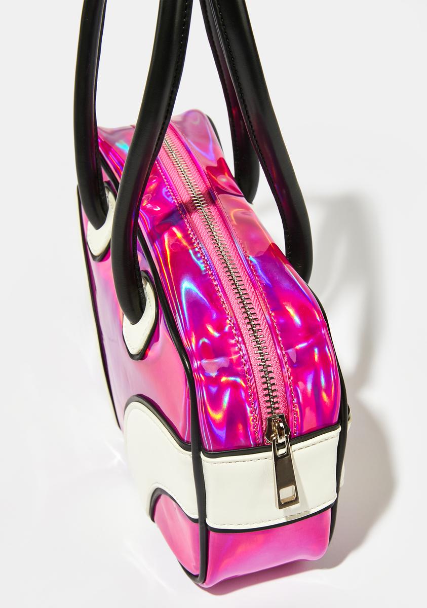 Club Exx Holographic Mini Shoulder Bag - Pink – Dolls Kill display picture 1
