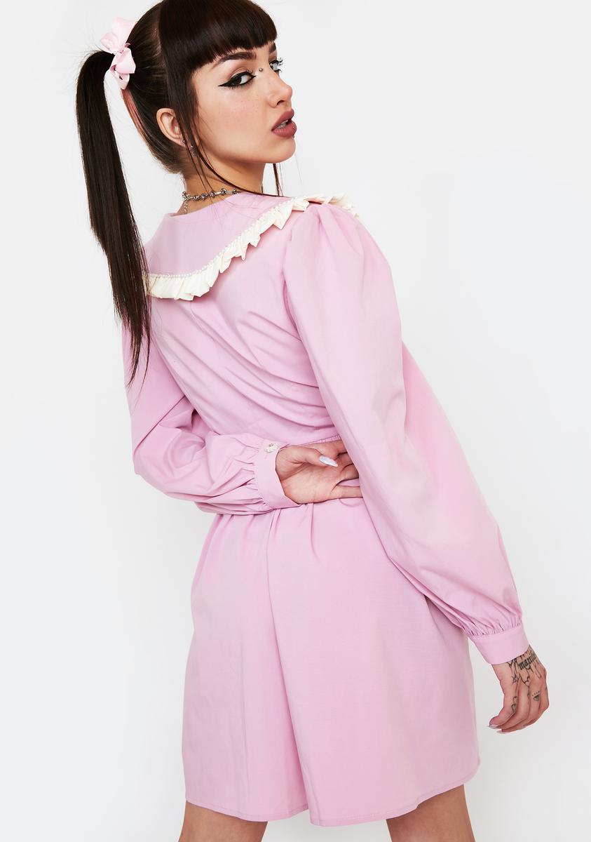 Sister Jane Farmyard Collar Mini Dress - Pink Dolls Kill Sister Jane Farmyard Collar Mini Dress - Pink Dolls Kill